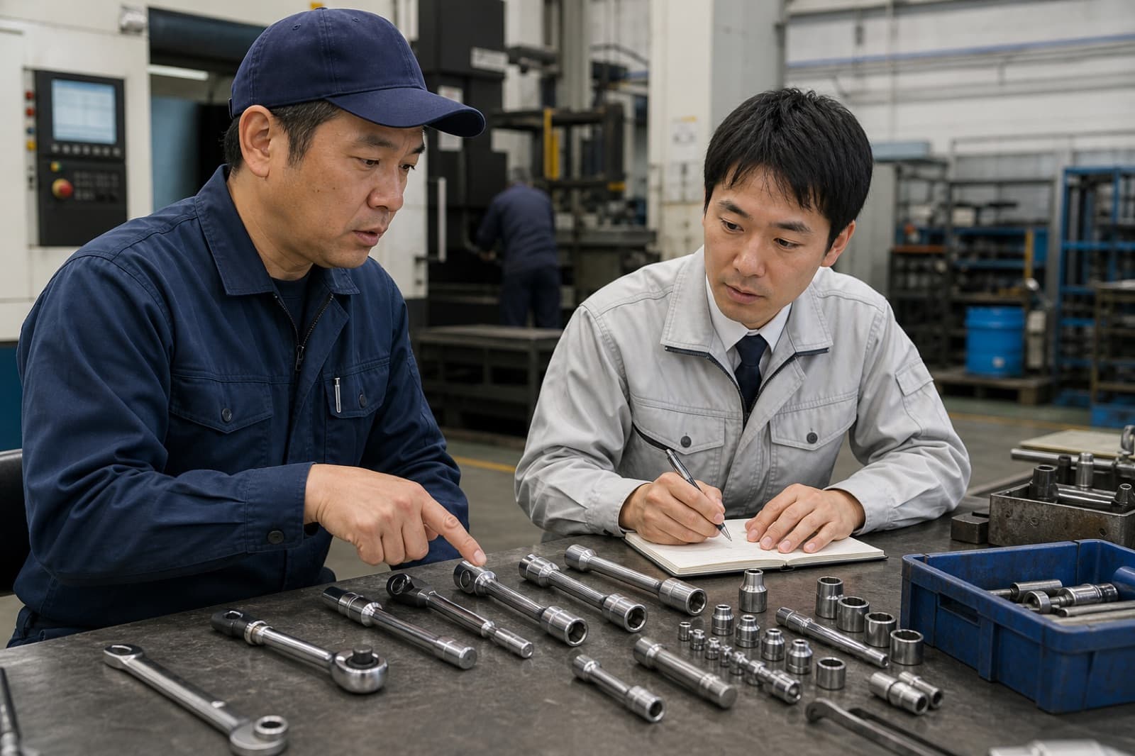 法人調達でラチェット工具を選定・標準化するイメージ