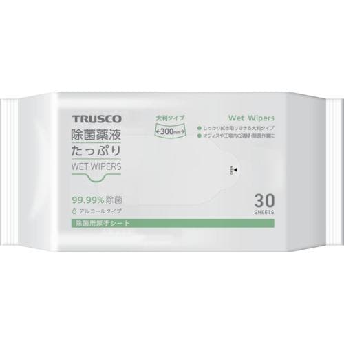 除菌薬液たっぷりウェットワイパー大判 30枚 TJYTW-30の商品画像