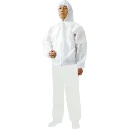 まとめ買い 不織布使い捨て保護服フード付ジャンバー 3L 60着入 TPC-F-3L-60の商品画像