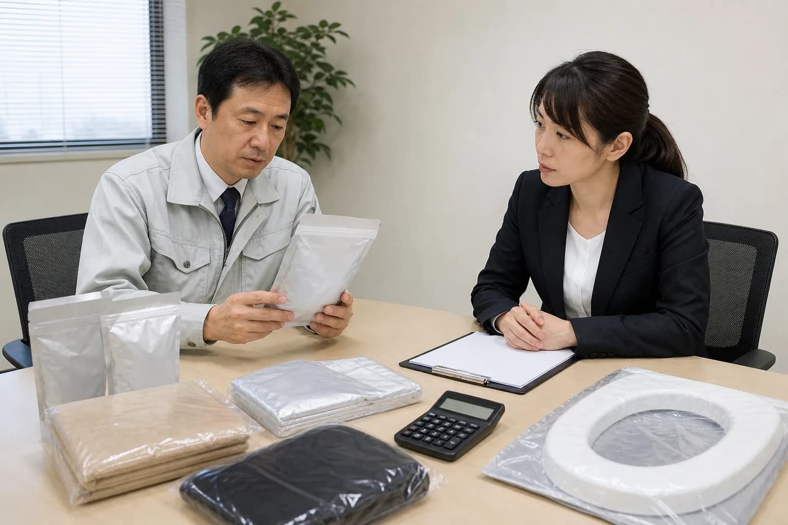 人数と日数をもとに簡易トイレの必要数を考えるイメージ