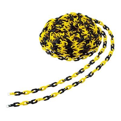 トラスコ プラチェーン イエロー/ブラック 6mm×30m TPC-6YB(工事現場・危険箇所)