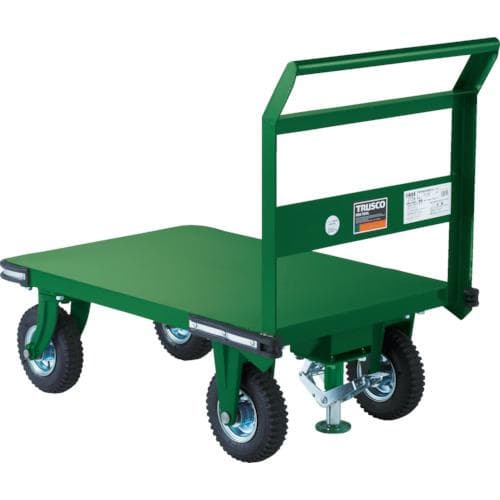 TRUSCO OHN-2ARS 900×600・Φ223空気入タイヤ・鋳物金具・ストッパー付
