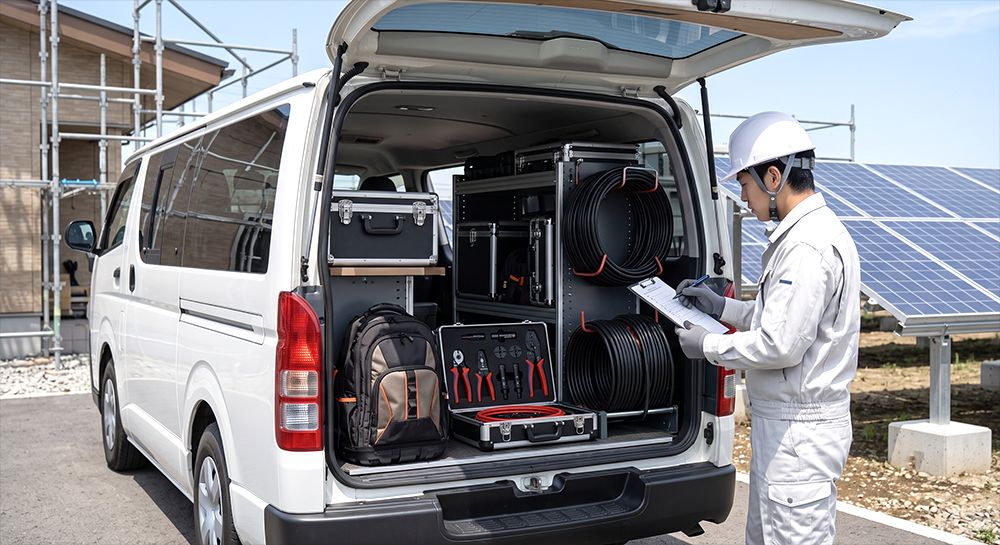 現場持ち出し・車載用ツールケースのイメージ
