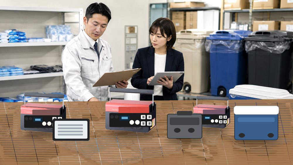 業務用ポータブル電源を比較する購買担当者のイメージ