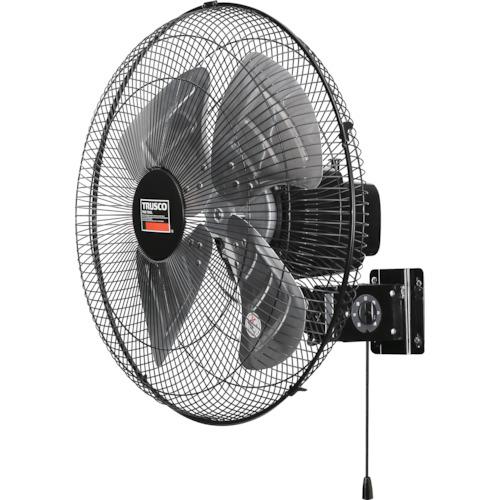 TRUSCO 全閉式工場扇 ジェネラルファン 壁掛けタイプ アルミハネ ブラック TFBA-45W-BK