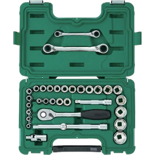 SATA 6角ソケットレンチセット 12.7mm 33点 09099の商品画像